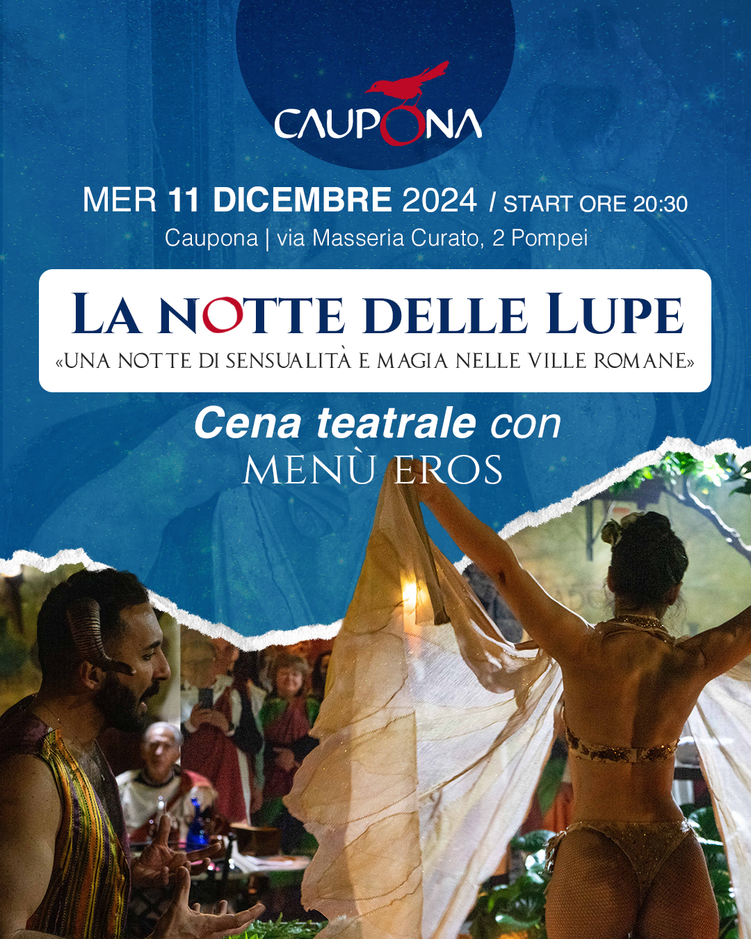 La Notte delle Lupe - Cena Tratralizzata a cura di Caupona